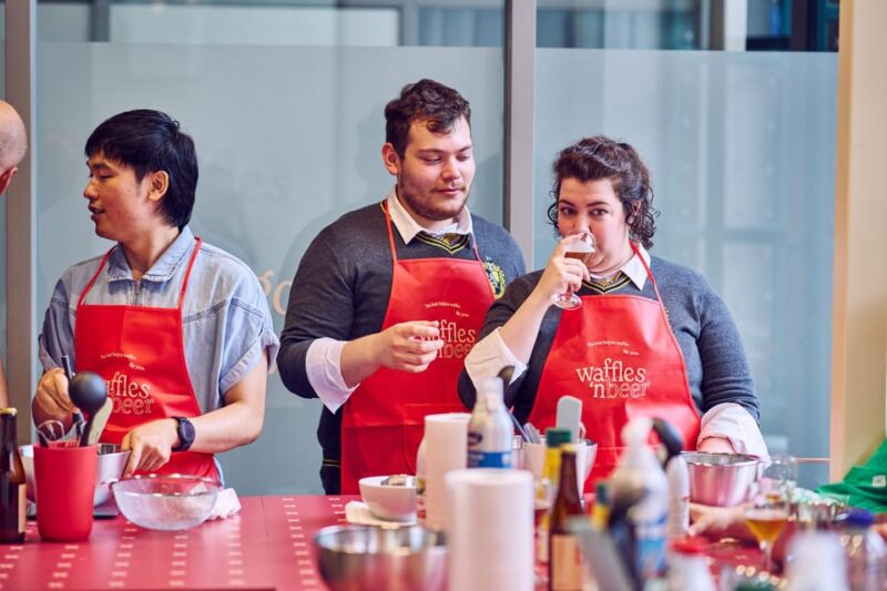 Ghent: Belgian Waffle-Making Workshop with Beer Tasting - Take Home Recipes, Certificates, and Leftovers