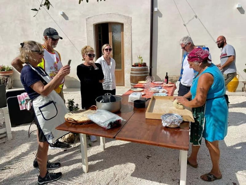 Gioia del Colle: Premium E-Bike & Private Pasta Experience - Savoring a Rustic Puglian Lunch with Local Wine