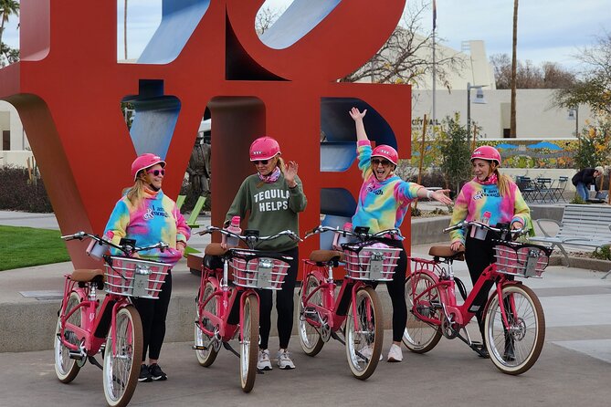 Girls Trip Pink E-Bike & Hike Tour - Scenic Ride Along Scottsdale Greenbelt
