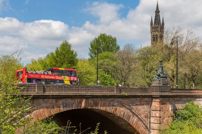 Glasgow: City Sightseeing Hop-On Hop-Off Bus Tour - The Red Route: Year-Round Access with Multilingual Audio Guides