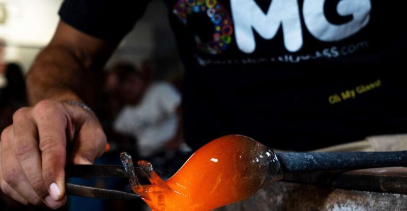 Glass Blowing Show Visit Murano Glass Factory & Showroom OMG - The Short but Impactful Visit