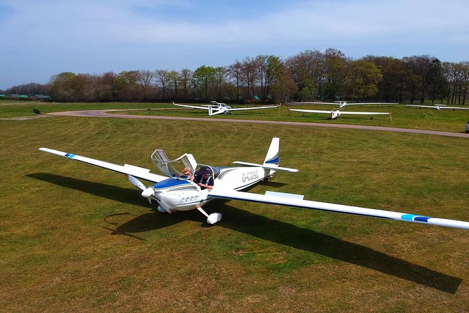 Gliding Experience in Devon - The Ascent in the Motorglider with an 80hp Rotax Engine