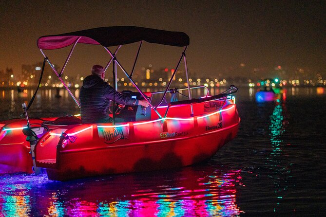Glow Electric Boat night date experience in San Diego Bay - Frequently Asked Questions