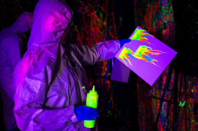 Glow in the Dark Splatter Paint Experience - Exciting Glow-in-the-Dark Splatter Art in Baltimore for $40