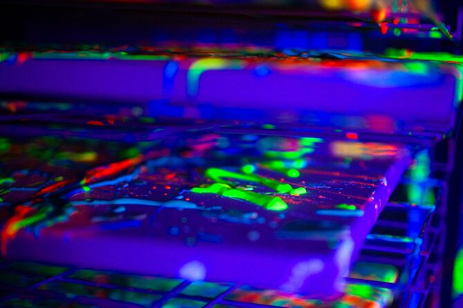 Glow in the Dark Splatter Paint Experience - Diverse Feedback and Notable Highlights