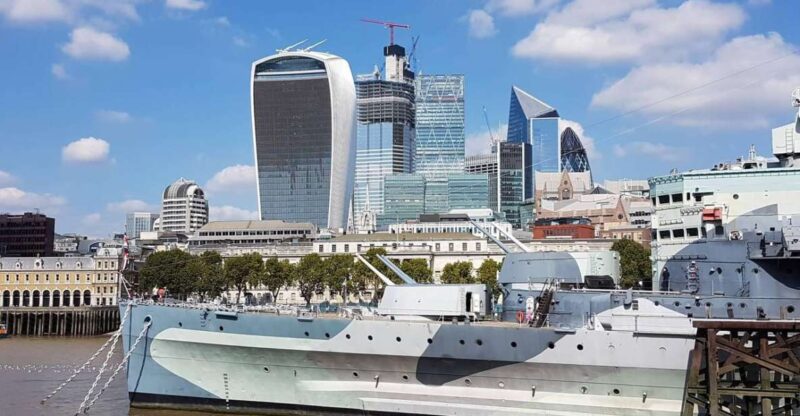 Go On-Board HMS Belfast & See 30+ London Top Sights - The Borough Market and Tower of London Stops
