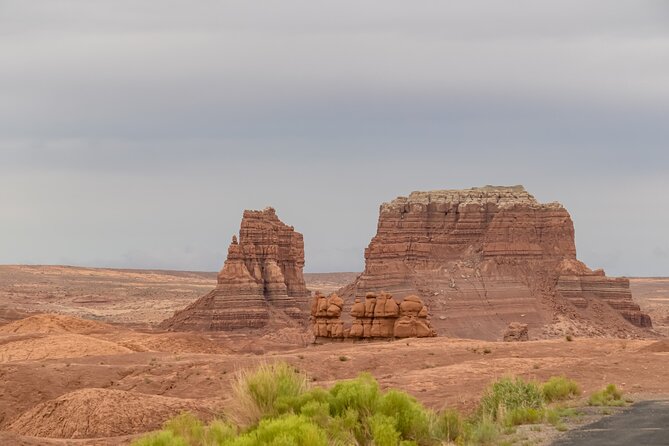 Goblin Valley Self Guided Driving Audio Tour - The Three Sisters Hoodoos: A Recognizable Landmark