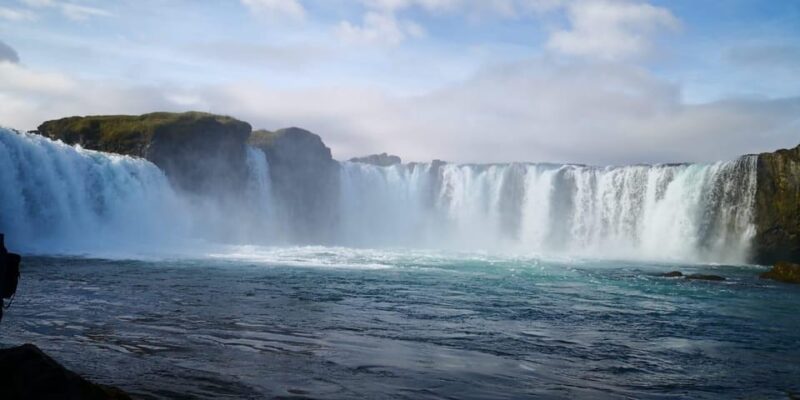 Godafoss Express Classy Round Trip Multiple Drop Off Choice - Visiting Godafoss Waterfall with Scenic Views