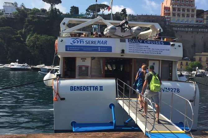 Gold Cruise Positano and Amalfi From Sorrento, Seiano or C.Stabia - Comfort and Convenience Onboard