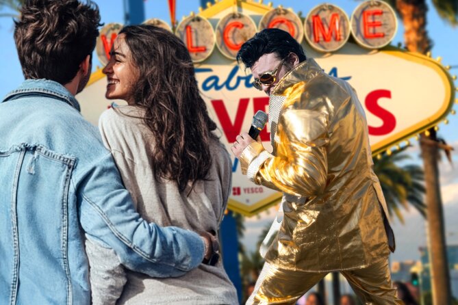 Gold Elvis Wedding or Vow Renewal at Las Vegas Sign - Is This Experience Right for You?