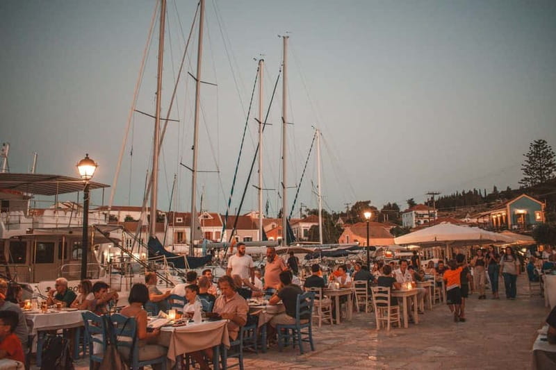 Golden Hour in Kefalonia A Private Tour with Sunset and Wine - Sunset Dinner at Alaties Beach Restaurant
