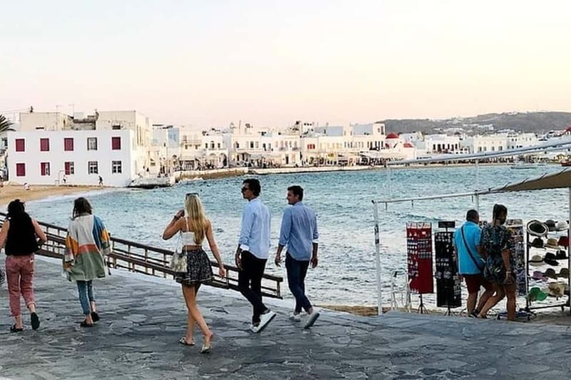 Golden Hour Walk & Shop in Mykonos Town - Visiting Manto Square and the Historic Manto Mavrogenous statue