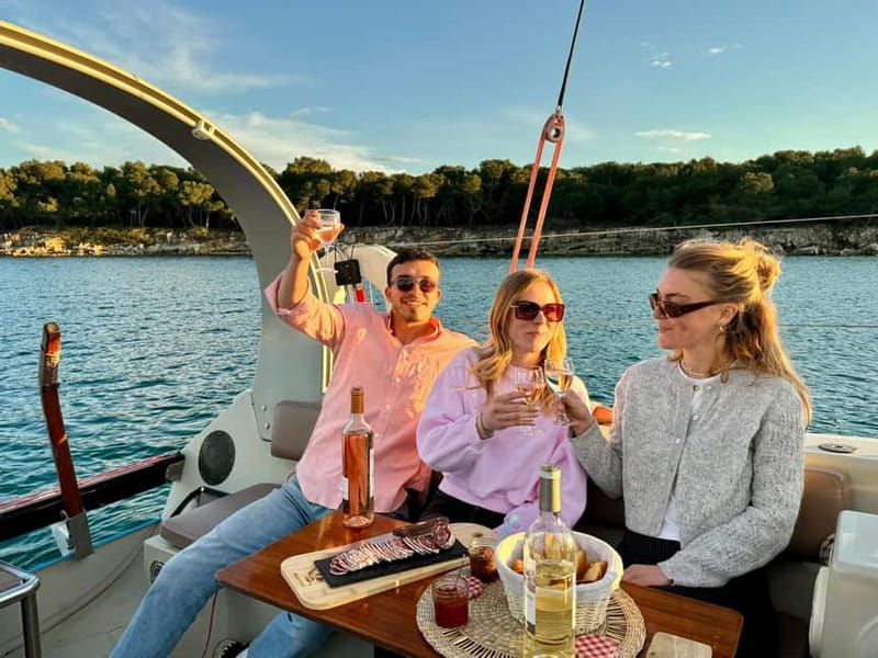 Golf Juan: Sunset Sailing Cruise with aperitif at the Island - The Stops at Sainte-Marguerite Island and Cap dAntibes