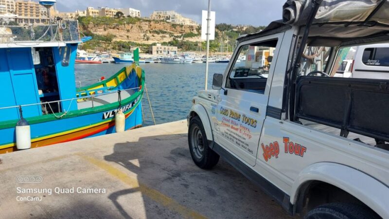 Gozo: Customizable Private Guided Jeep Tour with Lunch - The Blue Lagoon and Comino Caves Powerboat Ride
