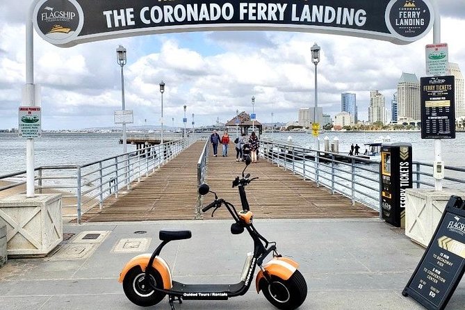 GPS Guided Coronado Electric Scooter Tour - Cross the San Diego Harbor with the Ferry Ride