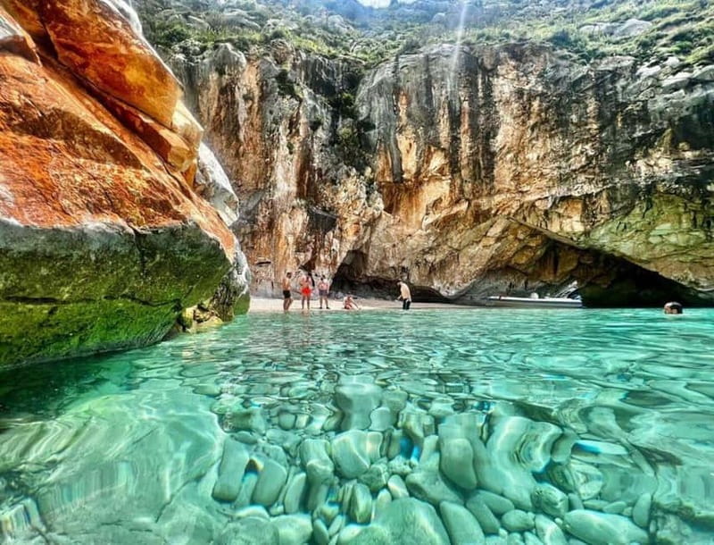 Grama Bay & Blue Cave: Snorkeling & Secret Beaches in Vlore - Admiring the Blue Grotto and Nezhajve Beach