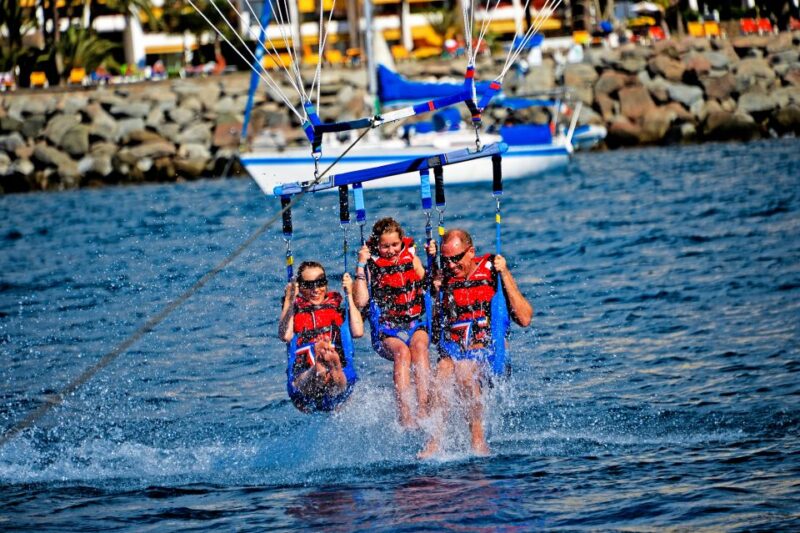 Gran Canaria: 1 to 3 Person Parasail over Anfi Beach - The Boat Ride and Scenic Views from the Water