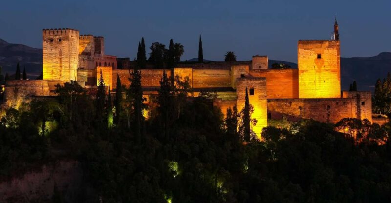Granada: Alhambra Night Visit Entry Ticket - Key Points
