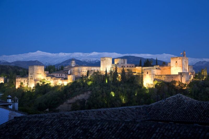 Granada: The Alhambra and Nasrid Palaces Guided Night Tour - Exploring the Nasrid Palaces and Courtyards