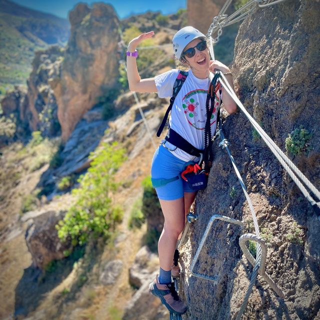 Granada: Vía Ferrata de Quentar - Specific Features: Zip Line, Monkey Bridge, Tibetan Bridge, and More