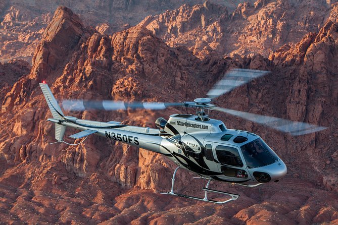 Grand Canyon Helicopter Flight with Sunset Valley of Fire Landing - Exclusive Landing at Valley of Fire State Park