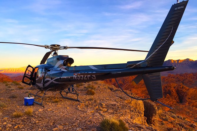 Grand Canyon Helicopter Flight with Sunset Valley of Fire Landing - Final Sightseeing Over the Las Vegas Strip
