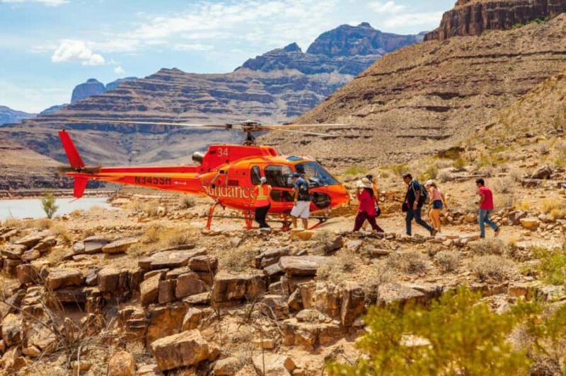 Grand Canyon West: Helicopter, Pontoon River Boat, & Skywalk - Experiencing the Grand Canyon Skywalk