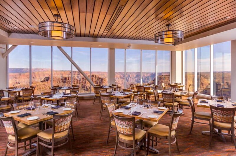 Grand Canyon West: Helicopter, Pontoon River Boat, & Skywalk - Dining and Shopping Options on Site