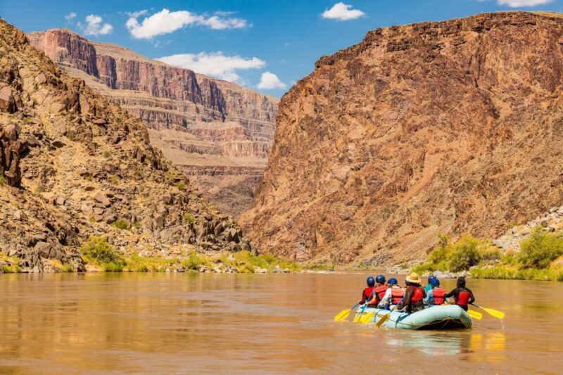 Grand Canyon West: Self-Drive Whitewater Rafting Tour - Hike to a Travertine Waterfall and Scenic Stops