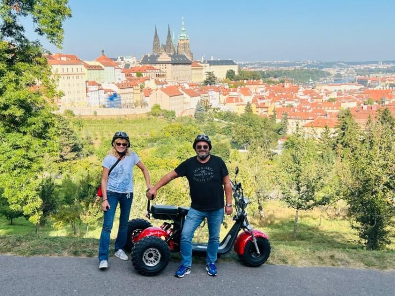 Grand City Tour on Electric Trike in Prague - Live Guided - Visiting Prague Castle and Strahov Monastery