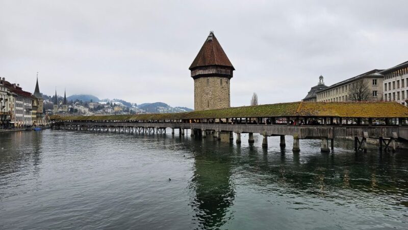 Great walk through Lucerne with places of interest - Photo Stops at Kornmarkt and Chapel Bridge
