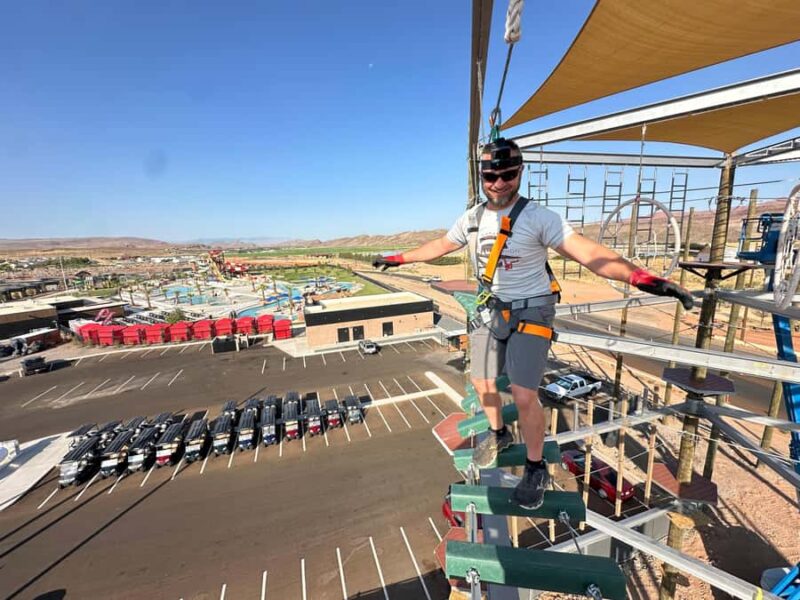 Greater Zion: Adventure Tower Ropes Course 2-Hour Pass - Course Levels and Challenge Options