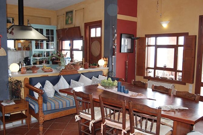 Greek Home Cooking Class at a Seaside Villa in Crete with Mary - Enjoy your meal with local drinks and panoramic views