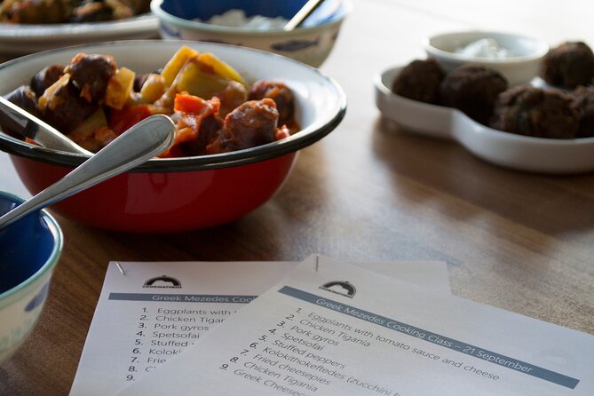 Greek Meze Cooking class and dinner with an Acropolis view - Dietary Accommodations and Customization