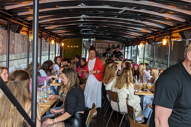 Groningen: Terrace Boat Experience with a Cozy Bar: 1 hour - Key Points