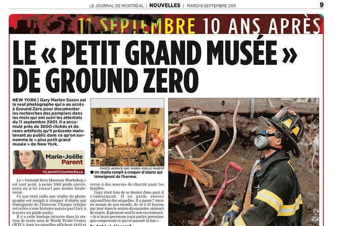 Ground Zero Museum Workshop Tour - The Audio Tour: Stories and Soundscapes