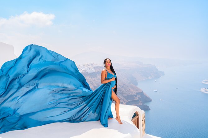 GROUP FLYING DRESS PHOTOSHOOT in Santorini - Experience a Private Flying Dress Photoshoot in Santorini for Just $191.92