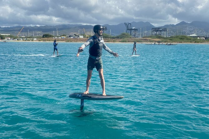 Group of 2 + mid length eFoil experience Honolulu HAWAII - Suitable for a Range of Ages and Fitness Levels