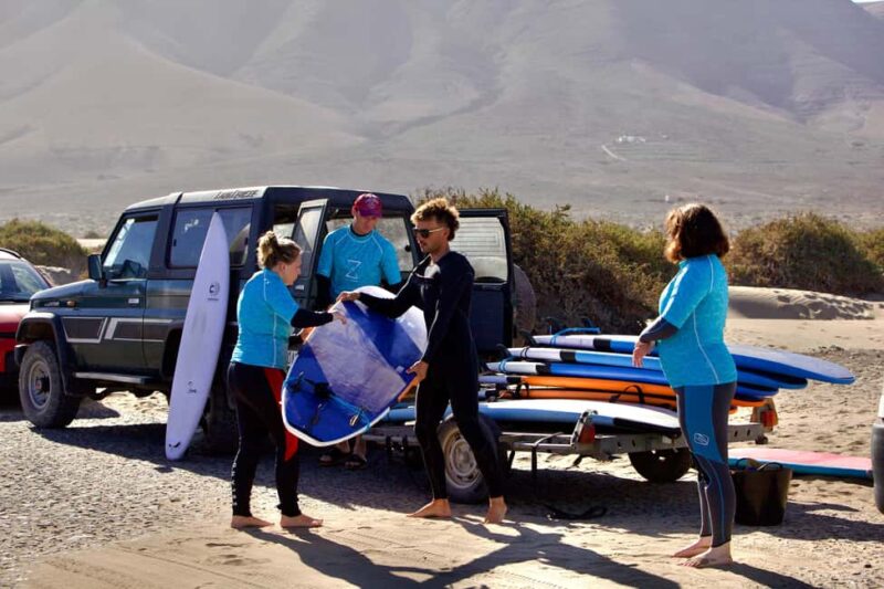 Group Surf Lessons in Lanzarote, learn with a local team - Key Points