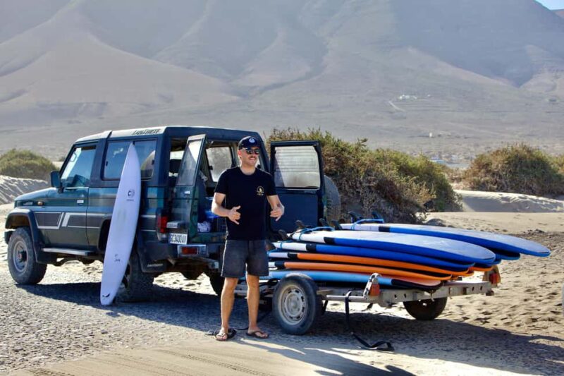 Group Surf Lessons in Lanzarote, learn with a local team - Discover Lanzarote’s Volcanic Beauty with Momo Surf School