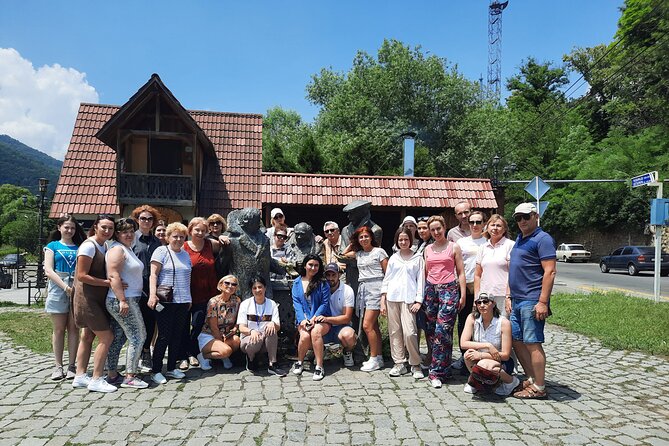 Group Tour: Dilijan, Lake Parz, Makaravank Monastery, winery - Visiting Makaravank Monastery on a Mountain Top