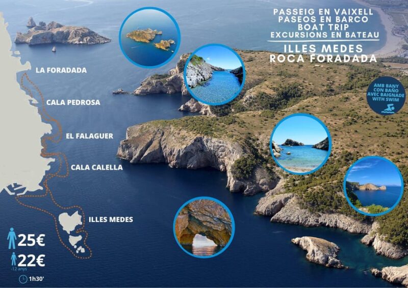 Guided Boat Tour to Medes Islands & Roca Foradada with Swim - Discover the Medes Islands with a Guided Boat Tour and Swim