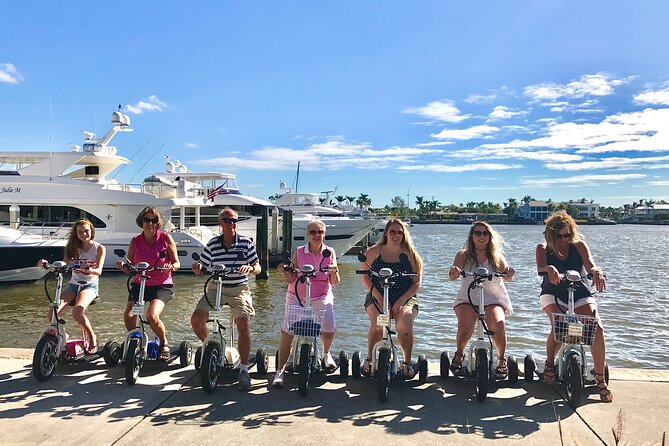 Guided Electric Trike Tour - Downtown Naples Florida - Enjoying Water Views at Naples Bay
