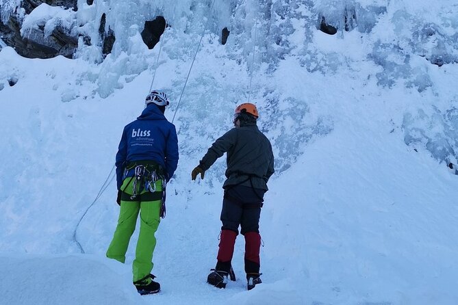 Guided Ice Climbing Activity in Pyhä - Climbing Experience: Two Ascents Above 20 Meters