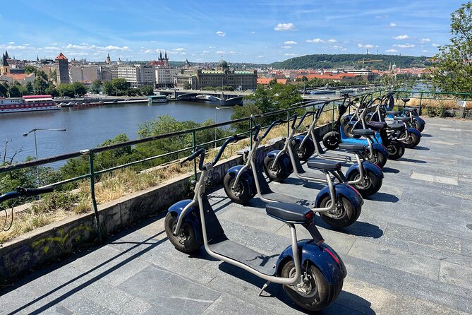 Guided sightseeing e-scooter tour of Prague: 2 hours - Panoramic Views from Hanavsky Pavilion