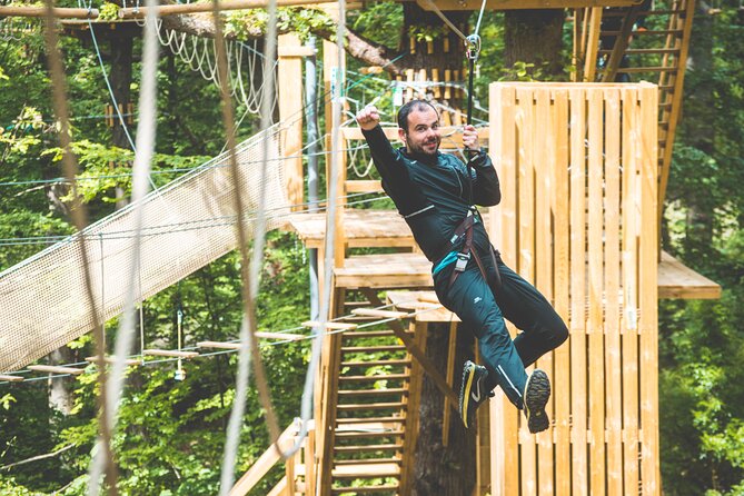 Guided treetop adventure course in the heart of Nantes - Exciting Treetop Adventure in Nantes, France for $30.12