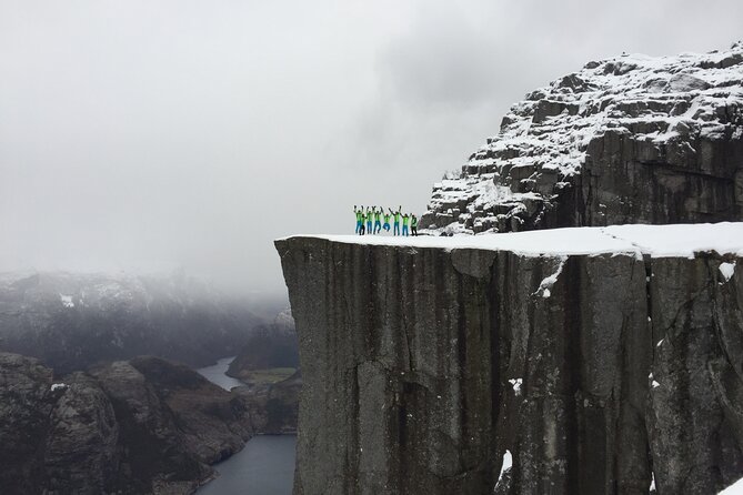 Guided winter hike to Pulpit Rock Preikestolen - Pulpit Rock: The Iconic Cliff in Winter