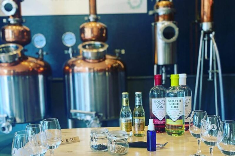 Haggis paired with whisky & gins in 56 North distillery! - What Happens During the Haggis & Spirits Experience