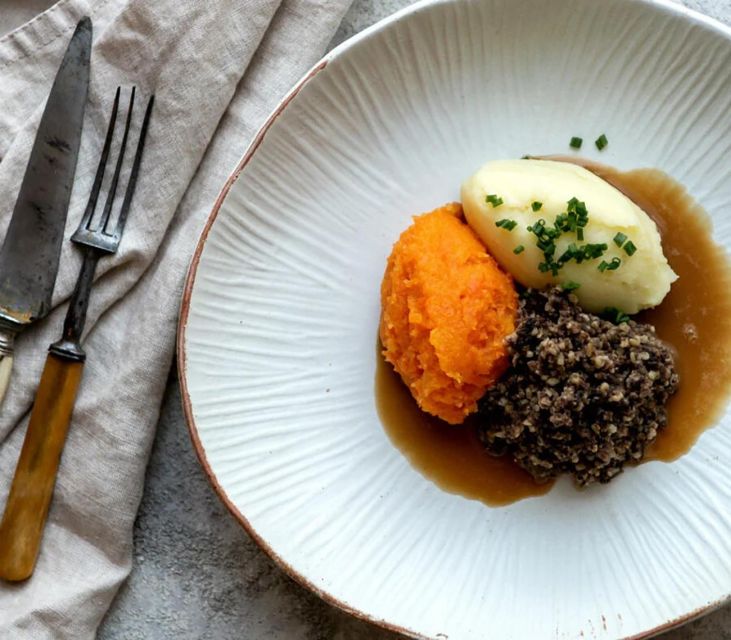 Haggis paired with whisky & gins in 56 North distillery! - Final Thoughts on the Haggis & Spirits Tour at 56 North