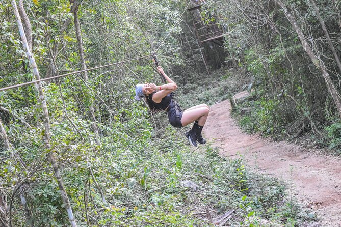Half Day in Cancun Atvs Ziplines and Cenote Park - The Zipline Circuit and Hanging Bridges